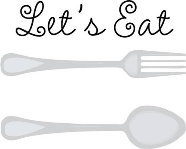 Picture of Lets Eat SVG File