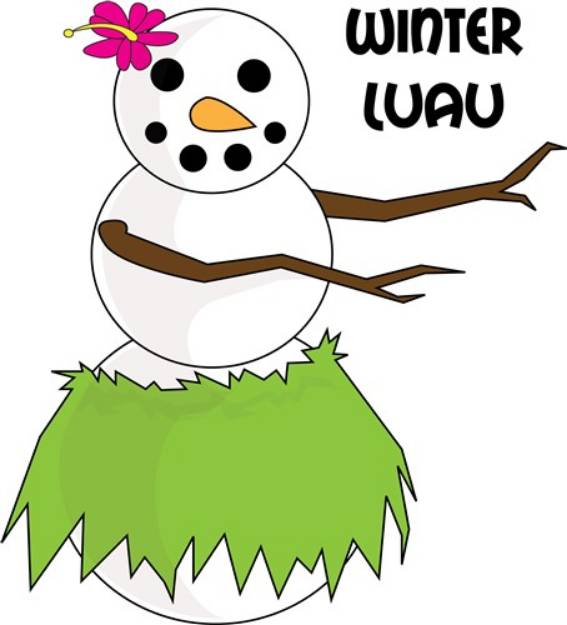 Picture of Winter Luau SVG File