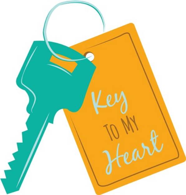 Picture of Key To Heart SVG File