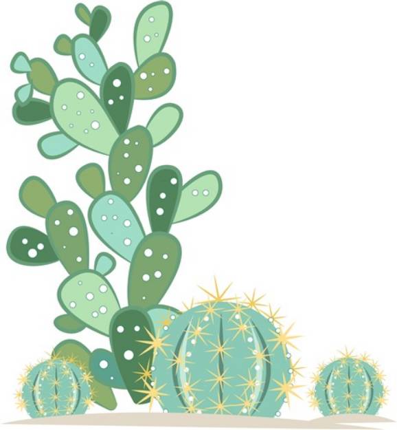 Picture of Cactus Plants SVG File