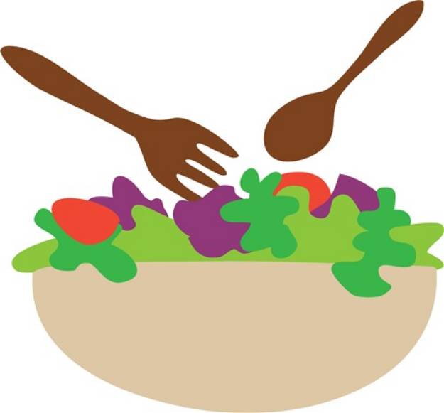 Picture of Salad Bowl SVG File