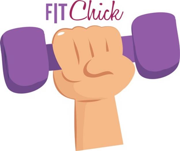 Picture of Fit Chick SVG File