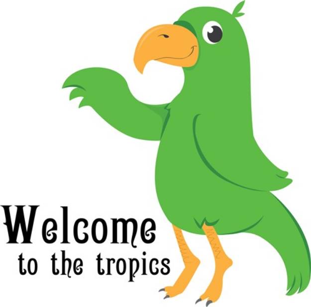 Picture of Welcome Tropics SVG File