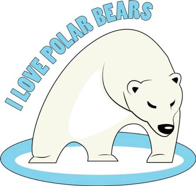 Picture of Love Polar Bears SVG File