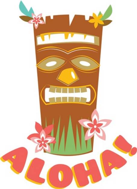 Picture of Tiki Aloha SVG File