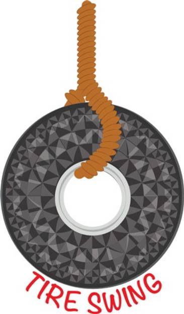 Picture of Tire Swing SVG File