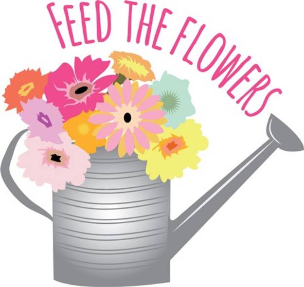 Picture of Feed The Flowers SVG File