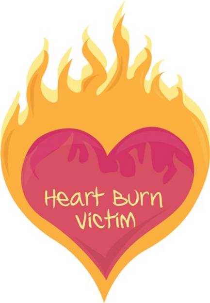 Picture of Heart Burn Victim SVG File