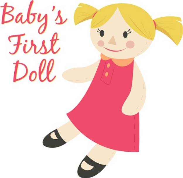 Picture of Babys First Doll SVG File