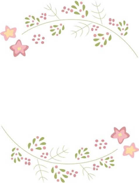 Picture of Floral Circle SVG File