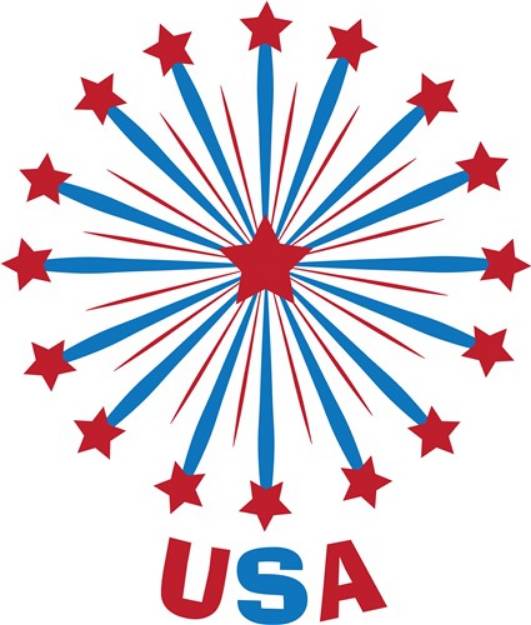 Picture of USA Stars SVG File