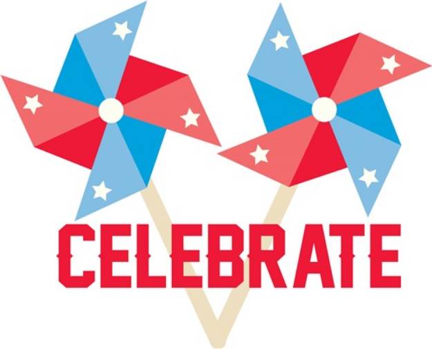 Picture of Celebrate Pinwheel SVG File