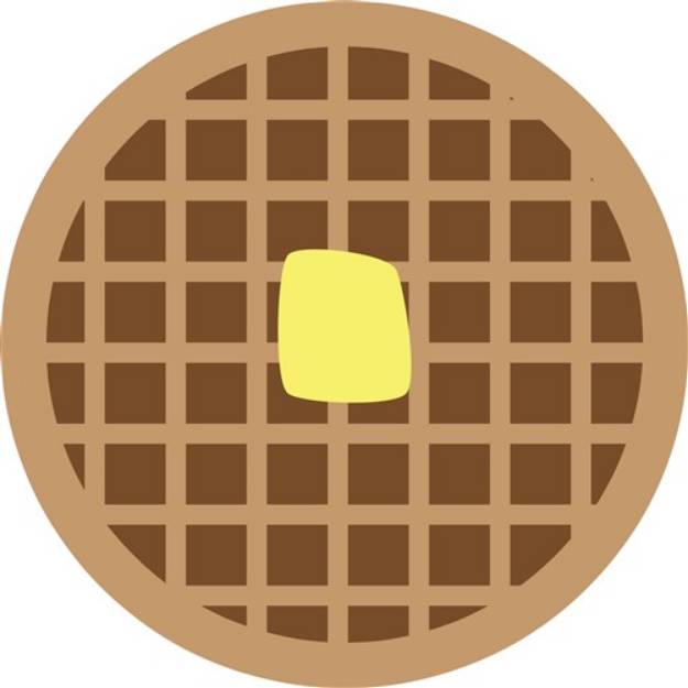 Picture of Breakfast Waffle SVG File