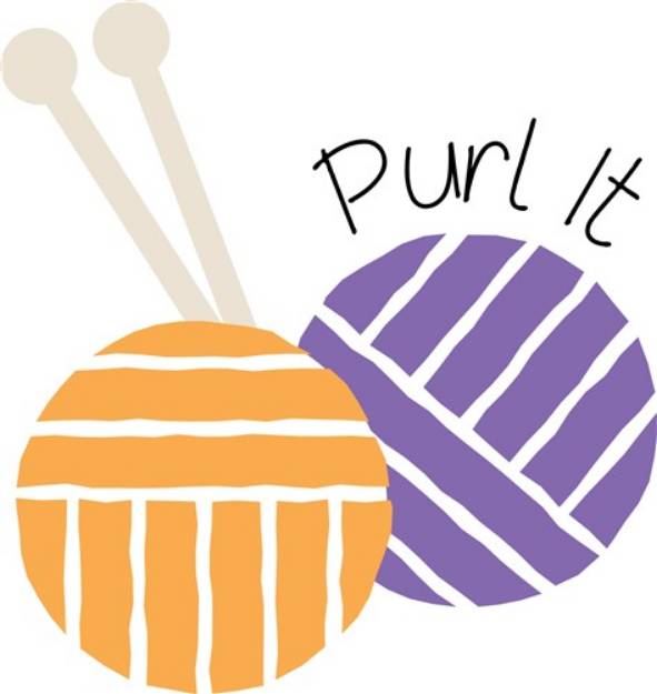 Picture of Purl It SVG File