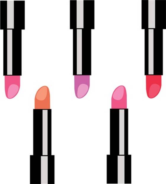 Picture of Lipstick Tubes SVG File