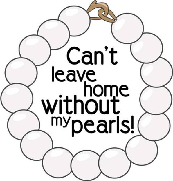 Picture of Without My Pearls SVG File