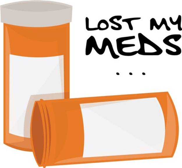 Picture of Lost My Meds SVG File