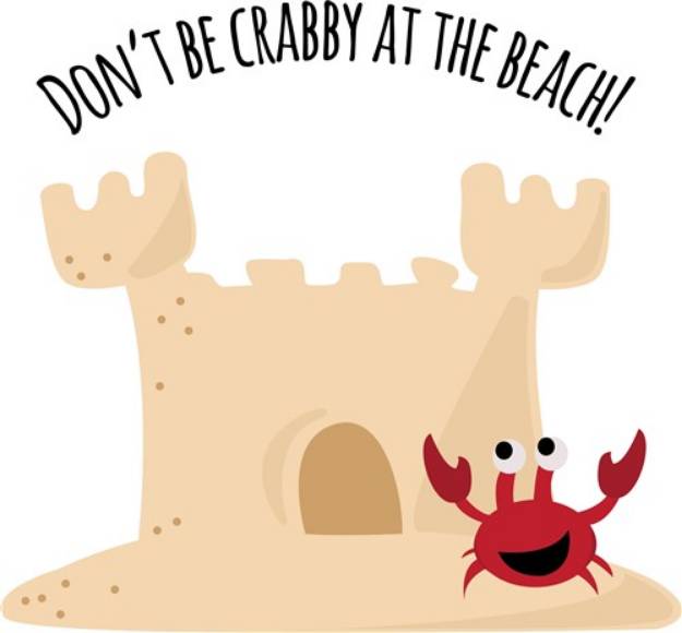 Picture of Dont Be Crabby SVG File