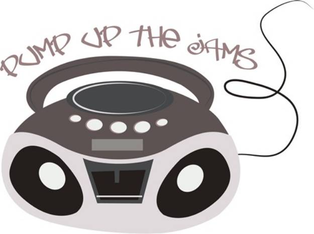 Picture of Pump Up Jams SVG File