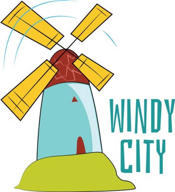 Picture of Windy City SVG File