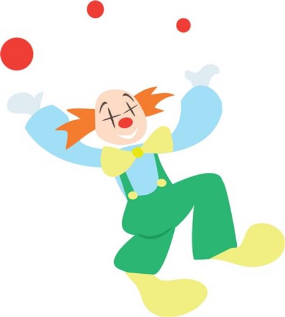 Picture of Clown Juggler SVG File