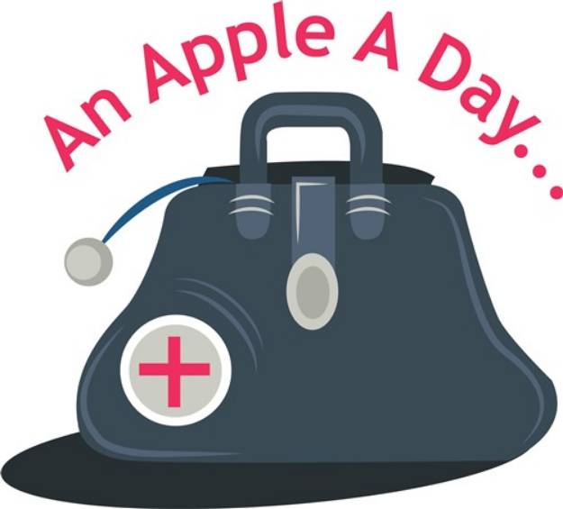 Picture of Apple A Day SVG File