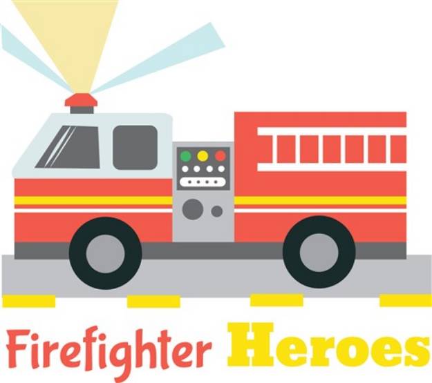 Picture of Firefighter Heroes SVG File