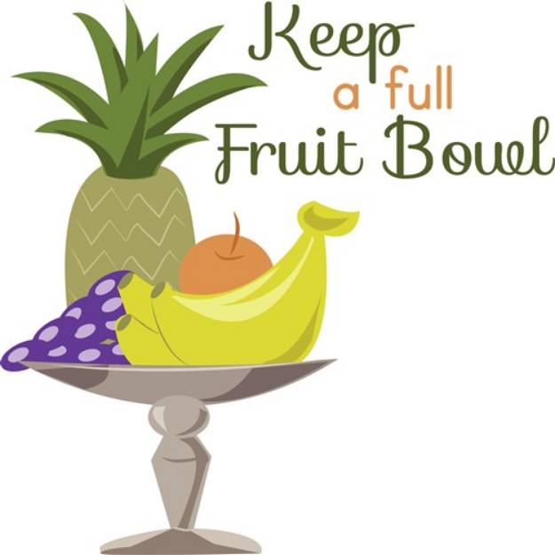 Picture of Fruit Bowl SVG File