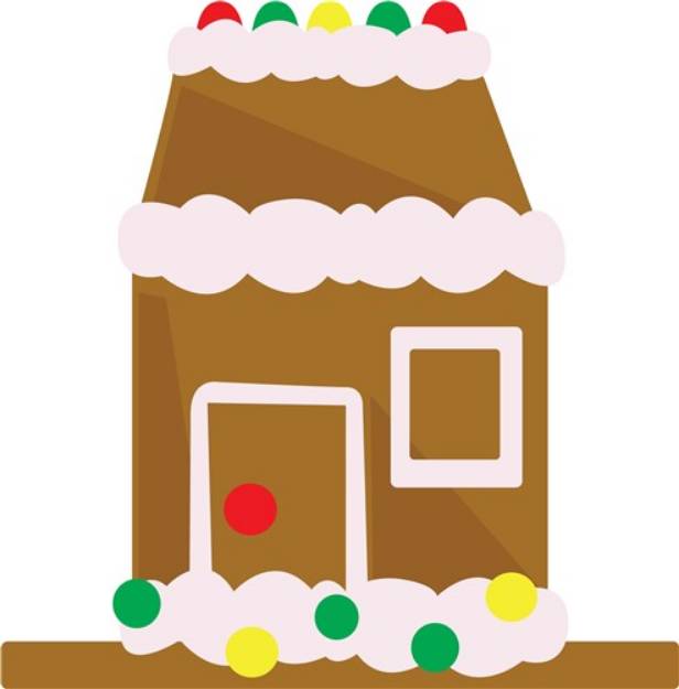 Picture of Gingerbread House SVG File