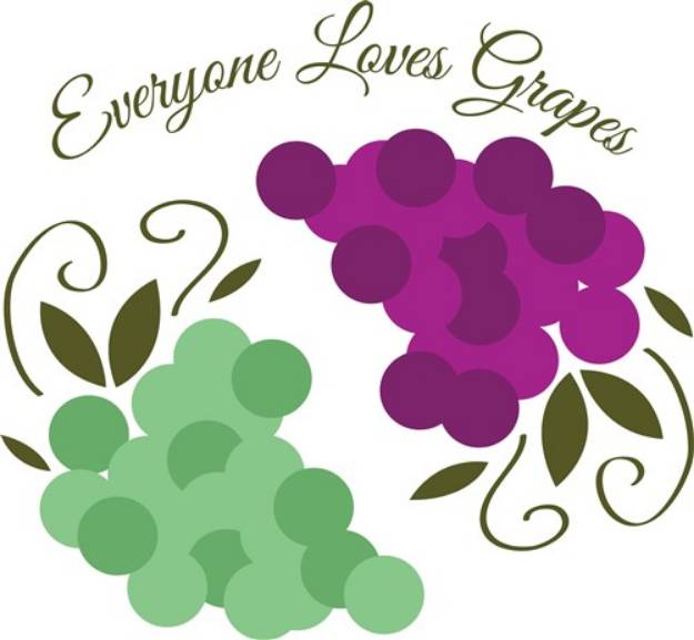 Picture of Loves Grapes SVG File