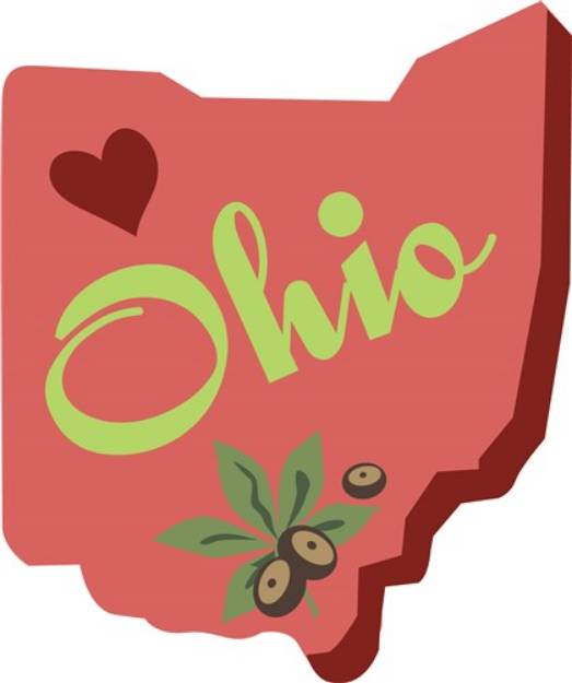 Picture of Heart Ohio SVG File