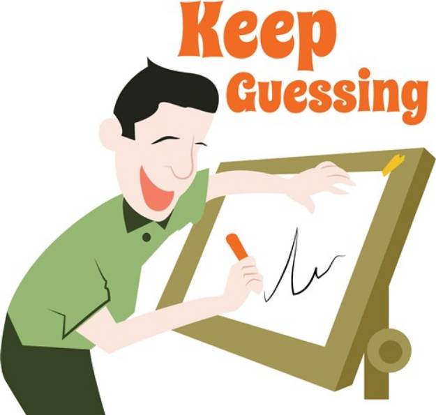 Picture of Keep Guessing SVG File