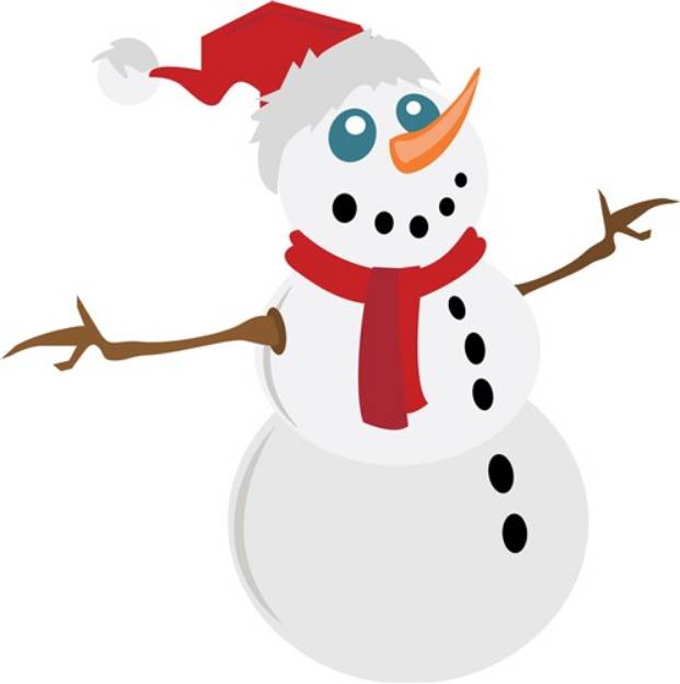 Picture of Holiday Snowman SVG File