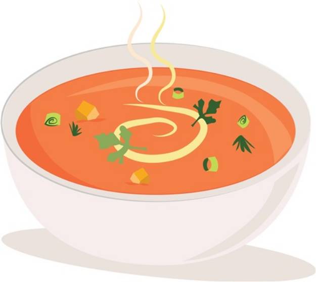 Picture of Bowl Of Soup SVG File