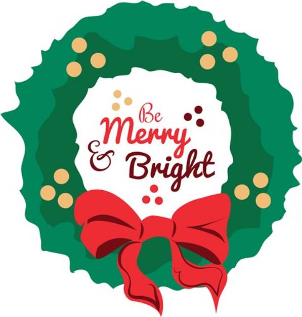 Picture of Merry & Bright SVG File