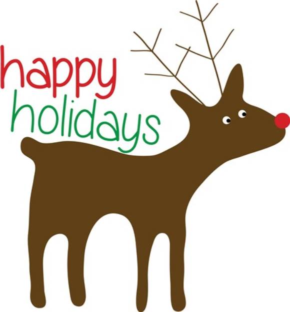 Picture of Happy Holidays SVG File