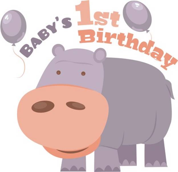 Picture of 1st Birthday SVG File