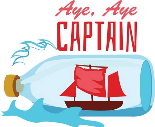 Picture of Aye Aye Captain SVG File