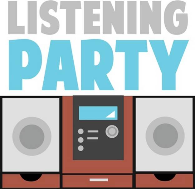 Picture of Listening Party SVG File