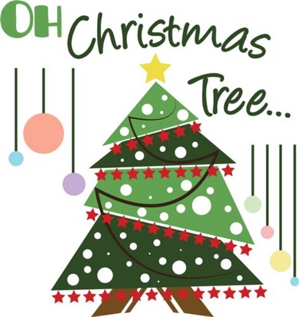 Picture of Oh Christmas Tree SVG File