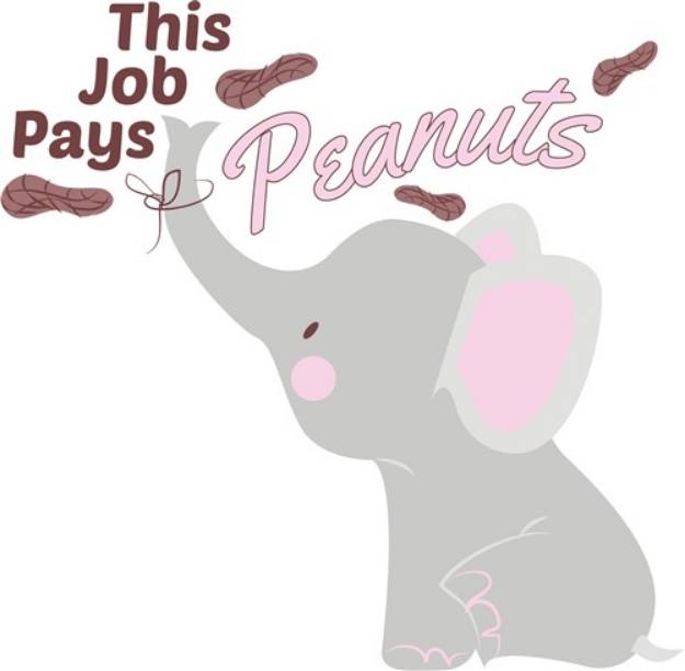 Picture of Job Pays Peanuts SVG File