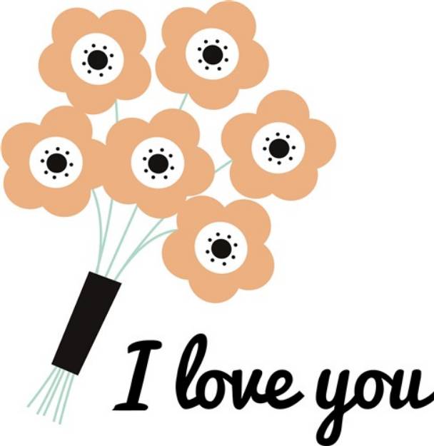 Picture of I Love You SVG File