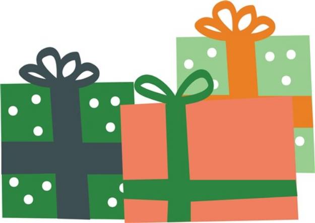 Picture of Christmas Gifts SVG File