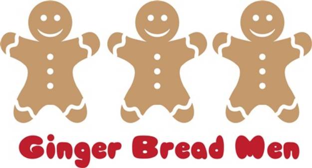 Picture of Ginger Bread Men SVG File