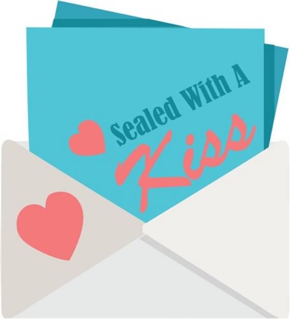 Picture of Sealed With Kiss SVG File