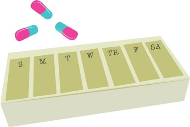 Picture of Pill Box SVG File