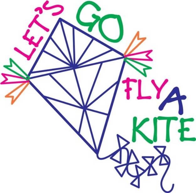 Picture of Fly A Kite SVG File