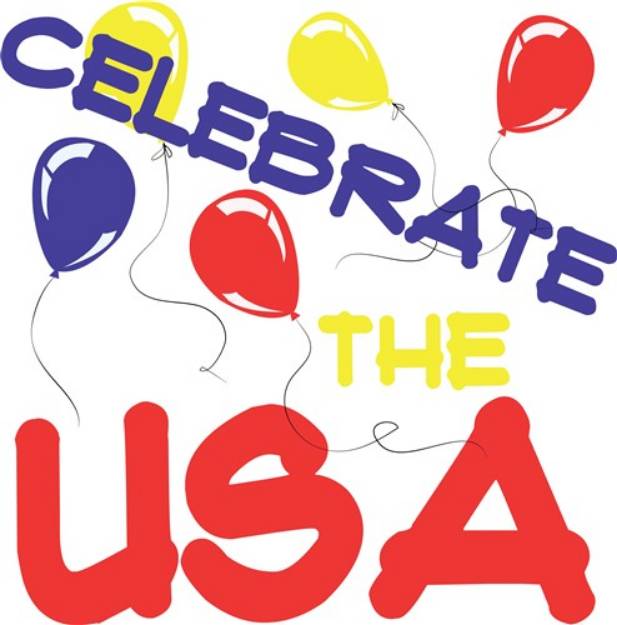 Picture of Celebrate USA SVG File