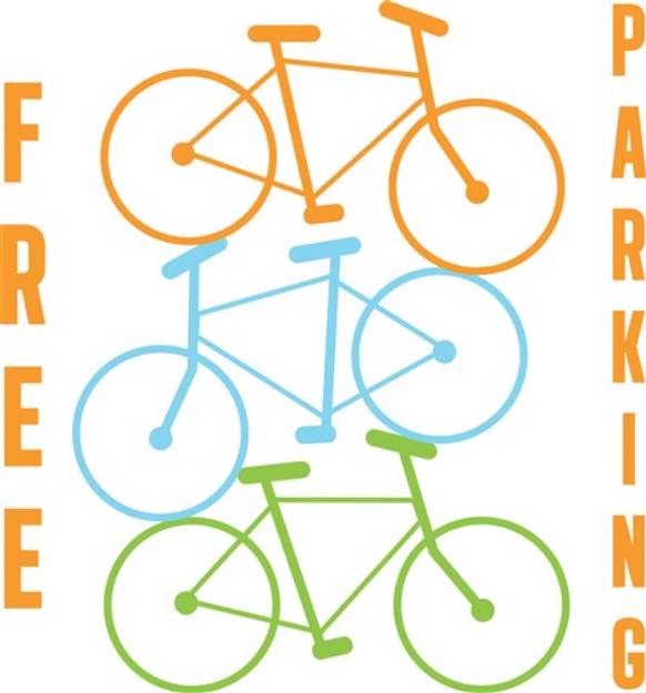 Picture of Free Parking Bicycle SVG File