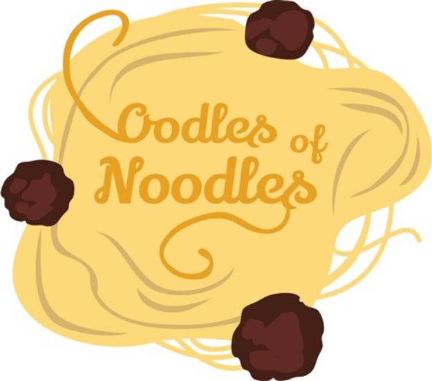 Picture of Oodles Of Noodles Pasta SVG File